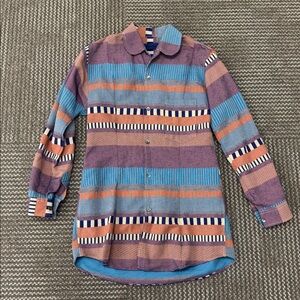 Etudes Studio Wearable Art Rare Multicolored Woven Tunic/ Mini Dress, size S